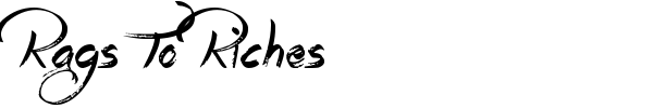 Rags To Riches font preview